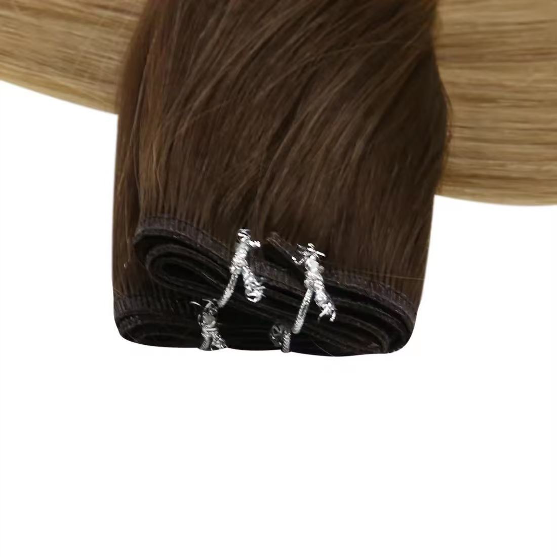 Ombre 4/27 Color Flat Human Hair Extension Hair Weave