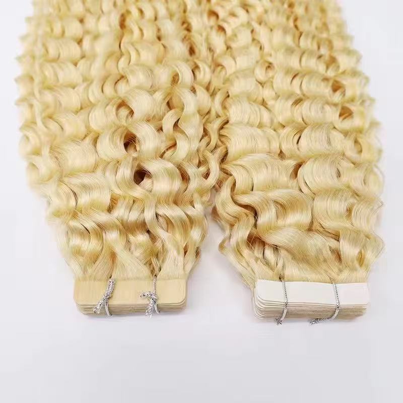 Curly Style Tape In Human Hair Extension