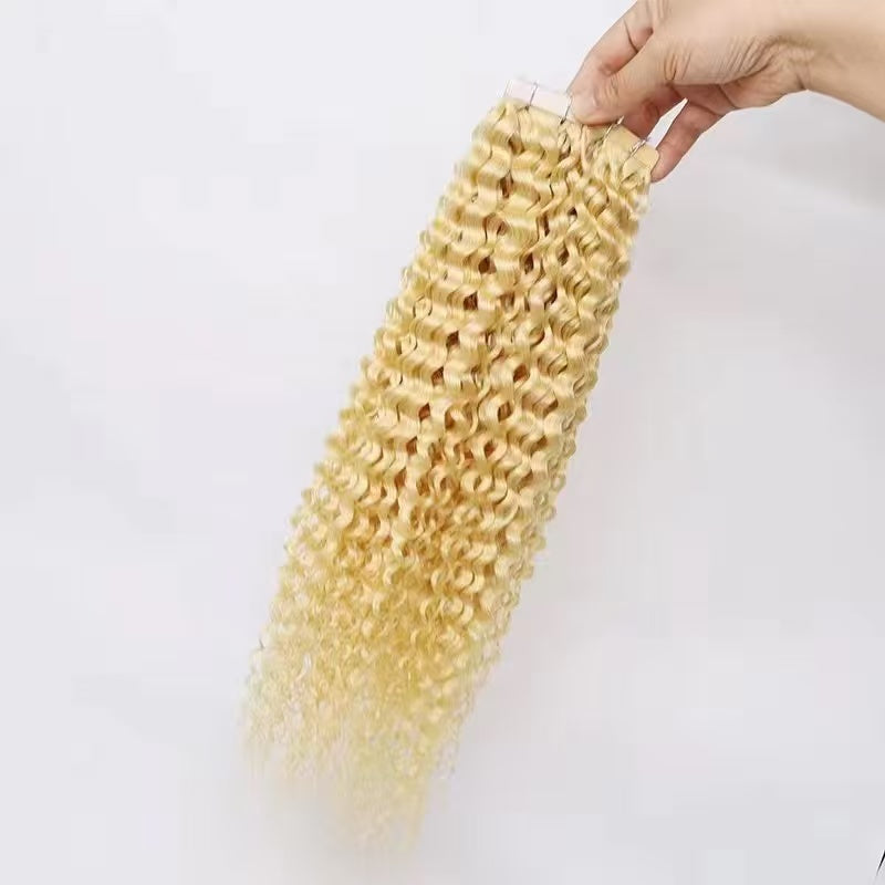 Curly Style Tape In Human Hair Extension