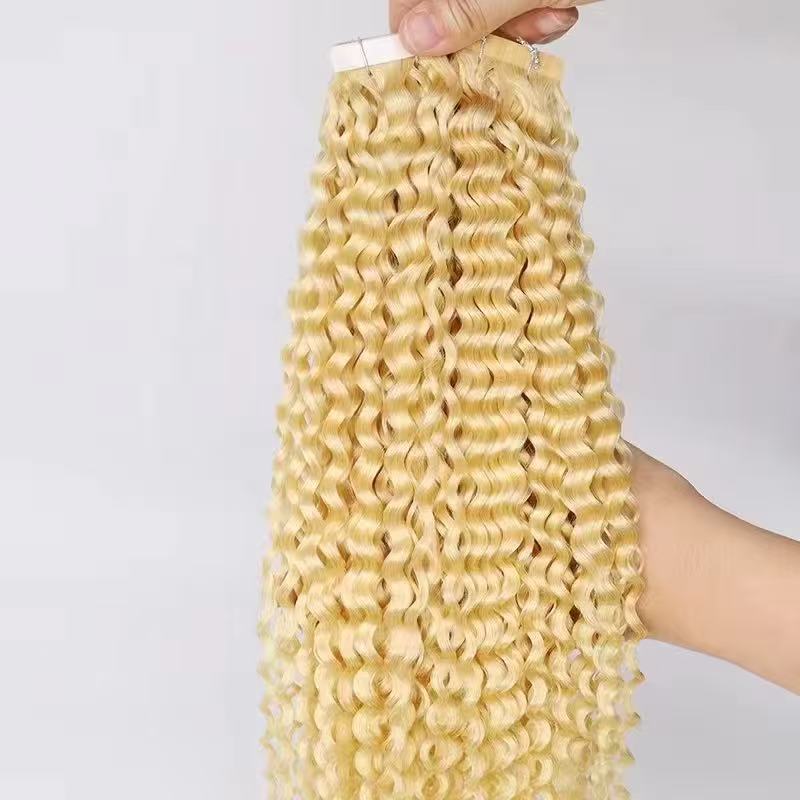 Curly Style Tape In Human Hair Extension