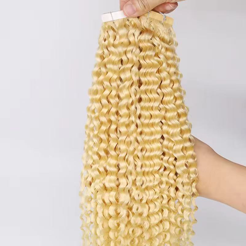 Curly Style Tape In Human Hair Extension