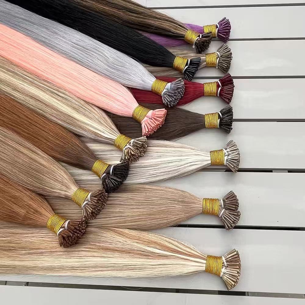 Custom I Nail Tips Human Hair Extension I Keratin Human Hair Extension