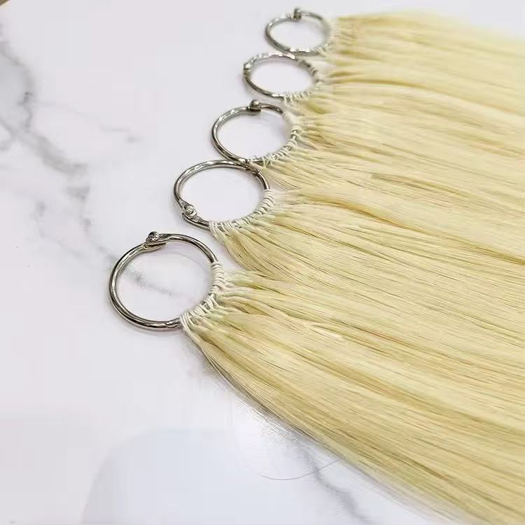 613 Blonde Feather Micro Rings Human Hair Extension