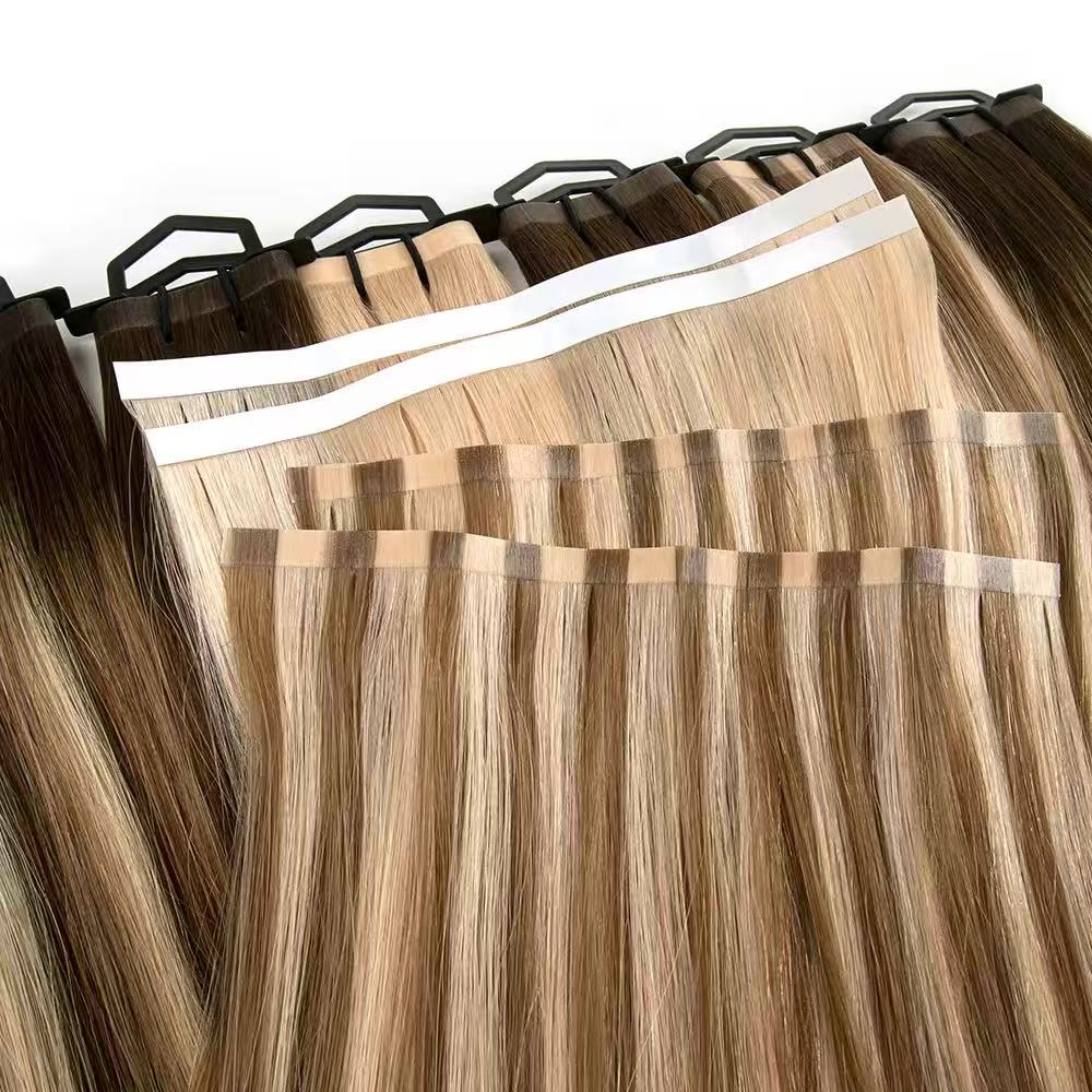Invisible Skin Injection PU Human Hair Extension Invisible Hair Weave