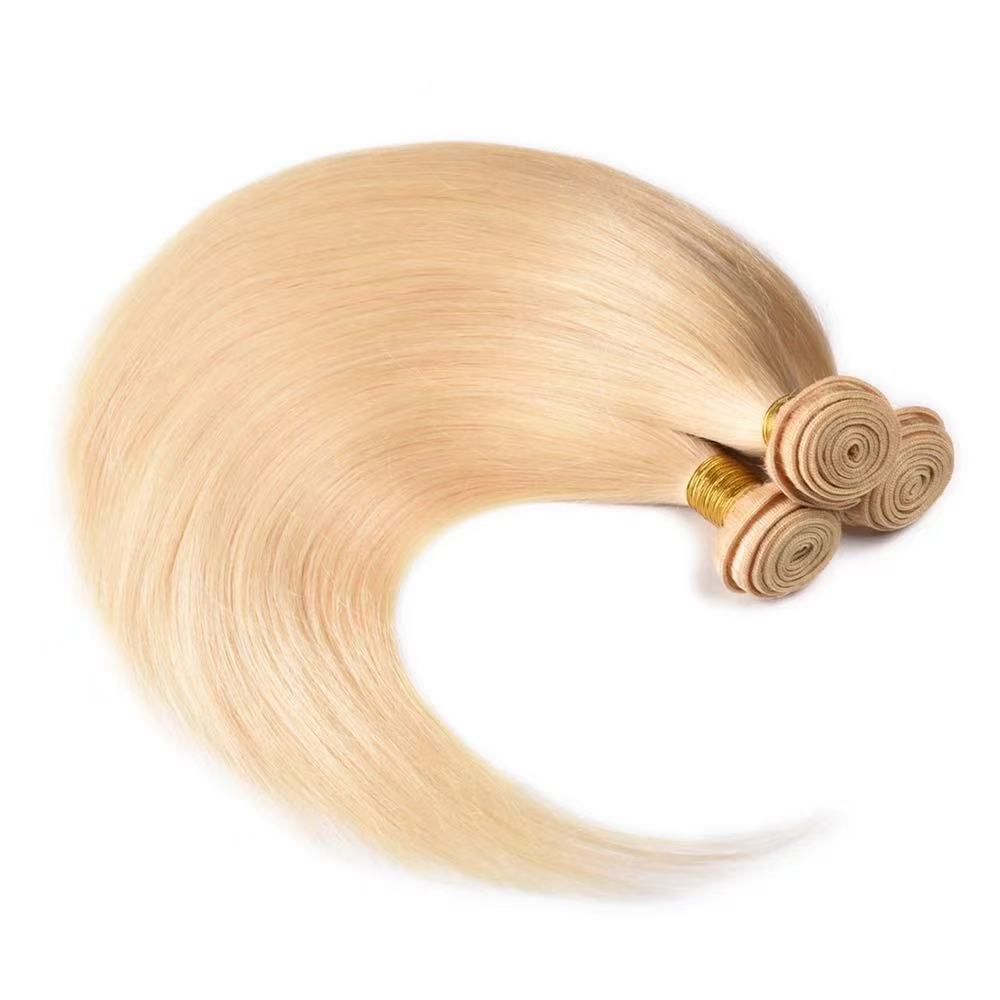 613 Blonde Machine Made Human Hair Bundle Hair Extension