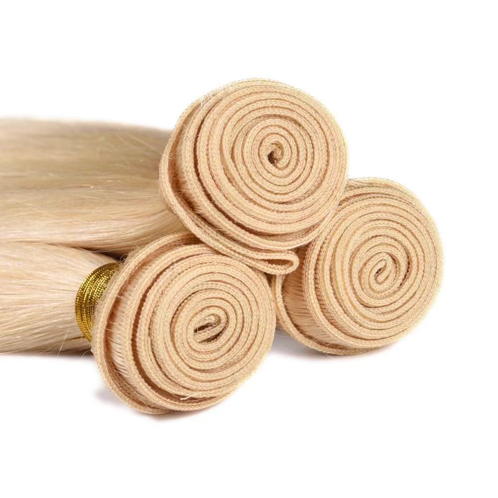 613 Blonde Machine Made Human Hair Bundle Hair Extension
