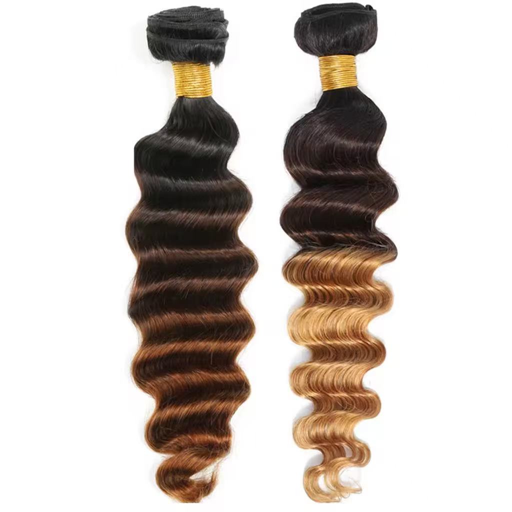 Ombre Color Human Hair Bundle Hair Extension