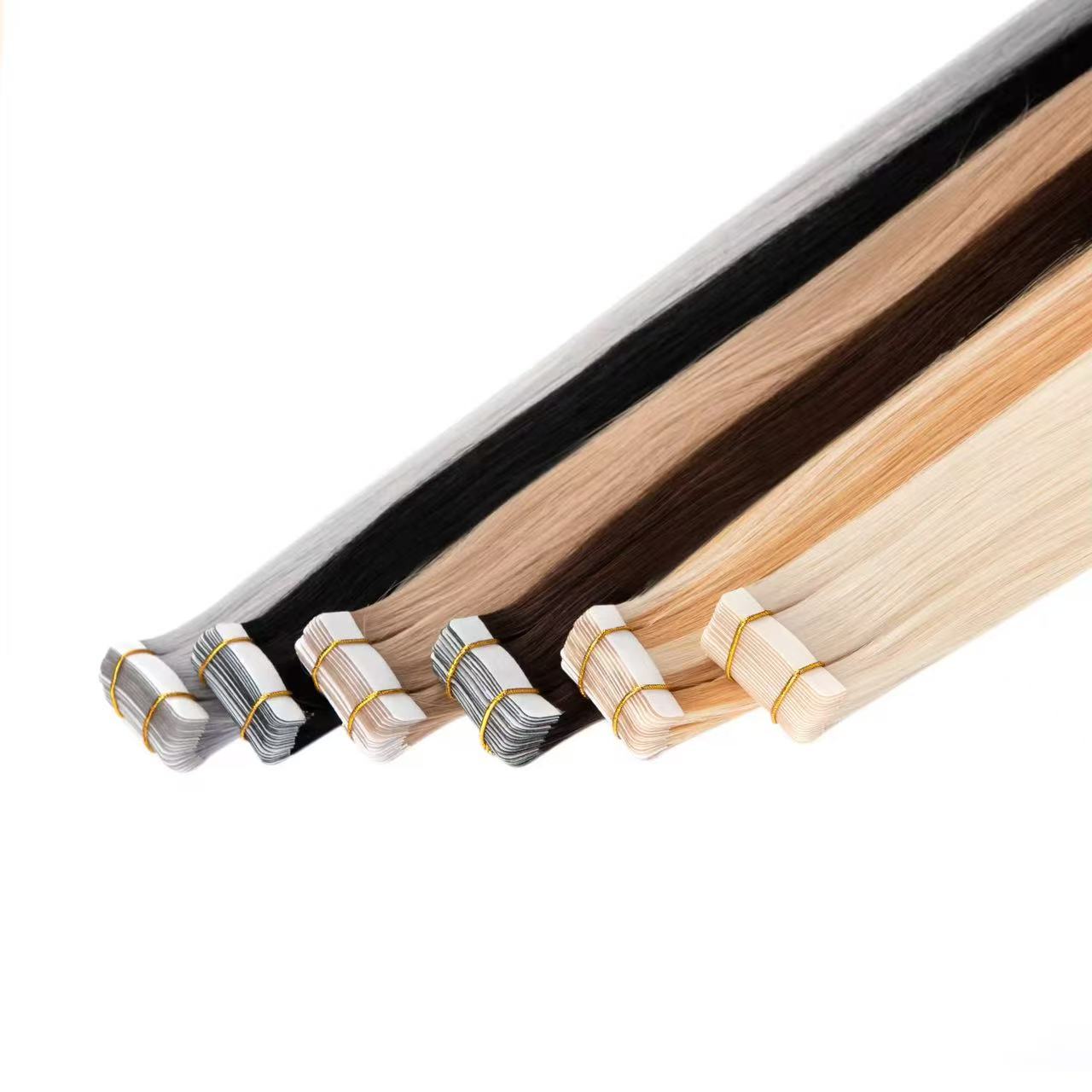 Custom Wholesale Human Hair Extension Tape In 1 Cm 0.4 Cm