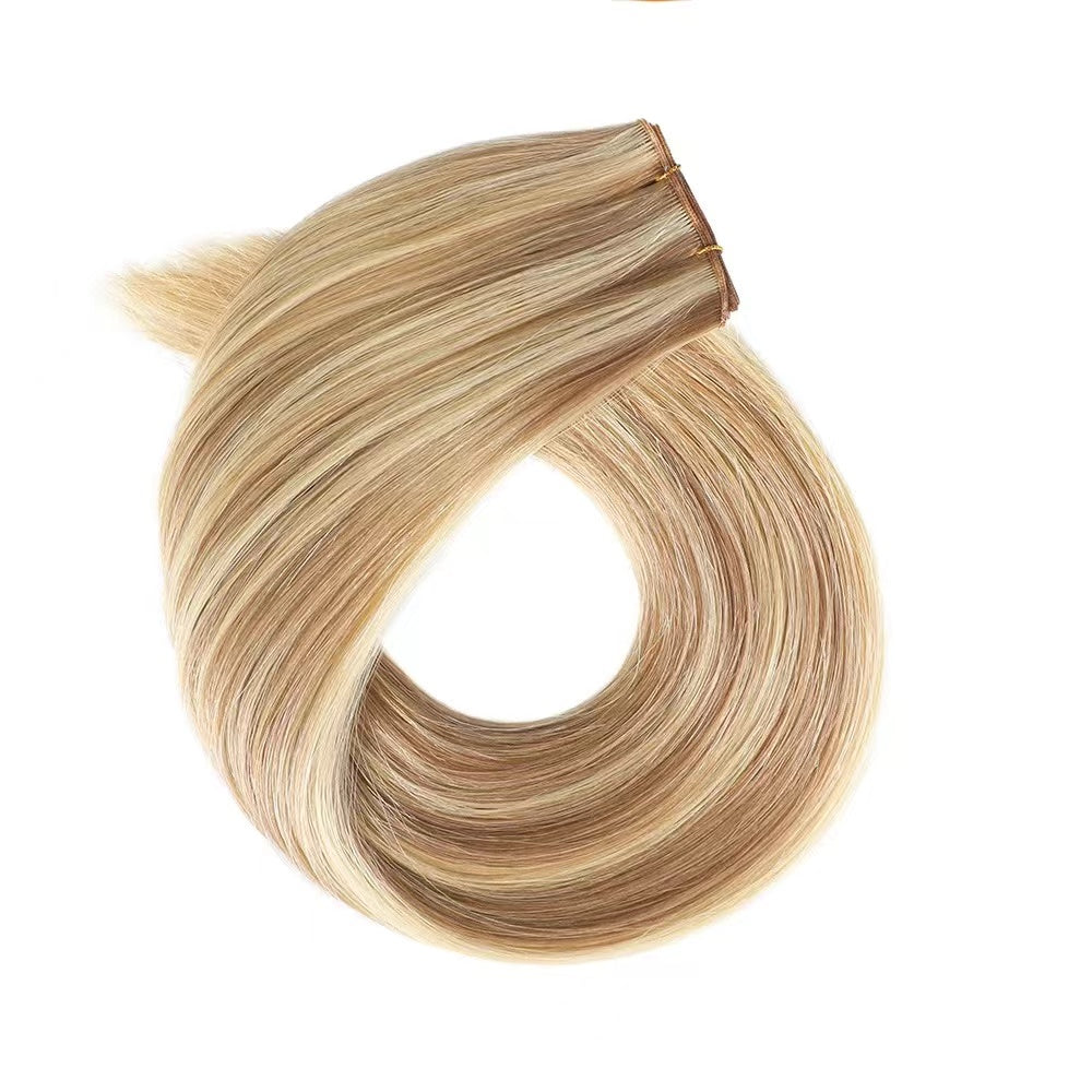 Hand Made Human Hair Weft Extension Genius Hair Extension