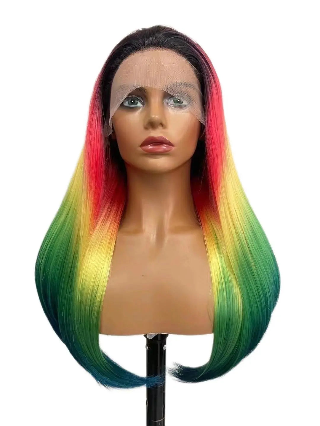 Custom Wholesale Synthetic Hair Lace Wig ,Multiple Colorful Hair Lace Women Wig wigworld