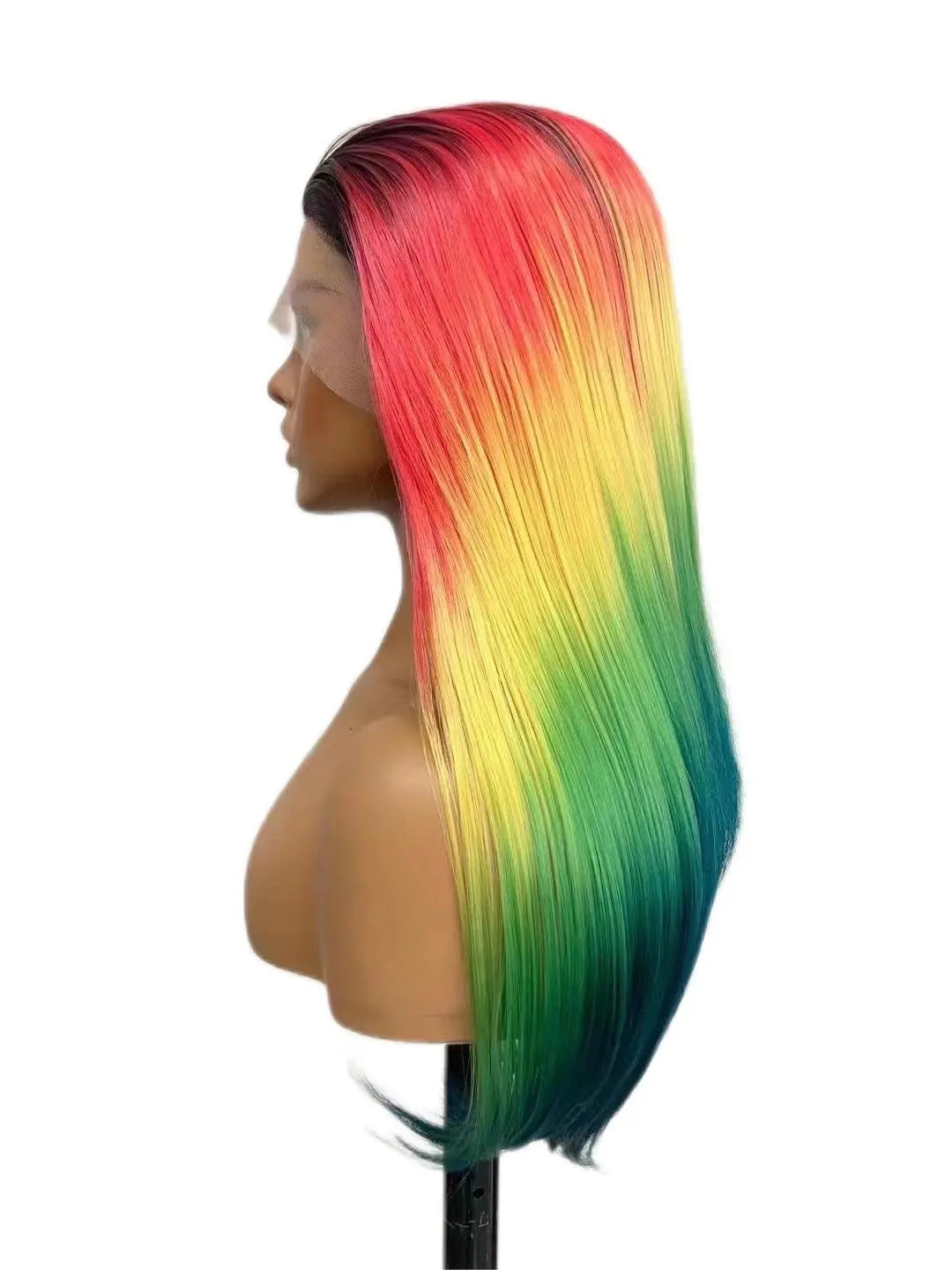 Custom Wholesale Synthetic Hair Lace Wig ,Multiple Colorful Hair Lace Women Wig wigworld