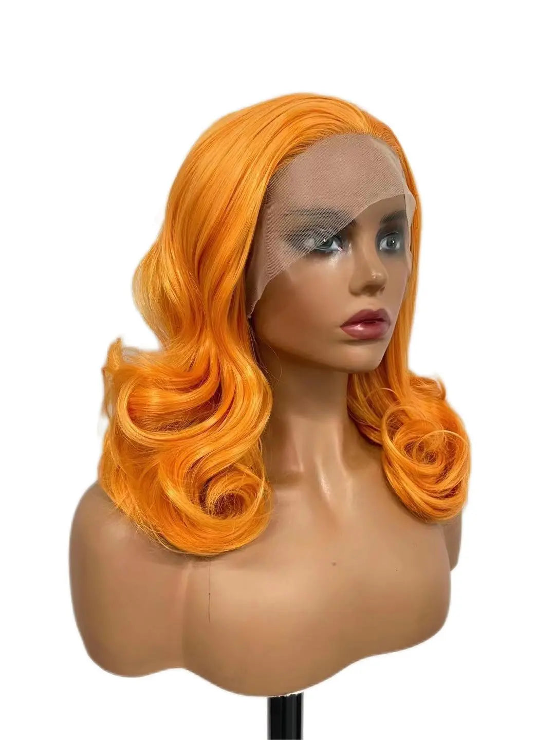 Custom Wholesale Synthetic Hair Lace Wig ,Short Hair Length Purple Hair Lace Women Wig wigworld