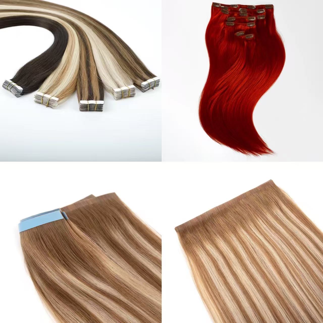 Tape In & Clips In & PU  Hair Extension