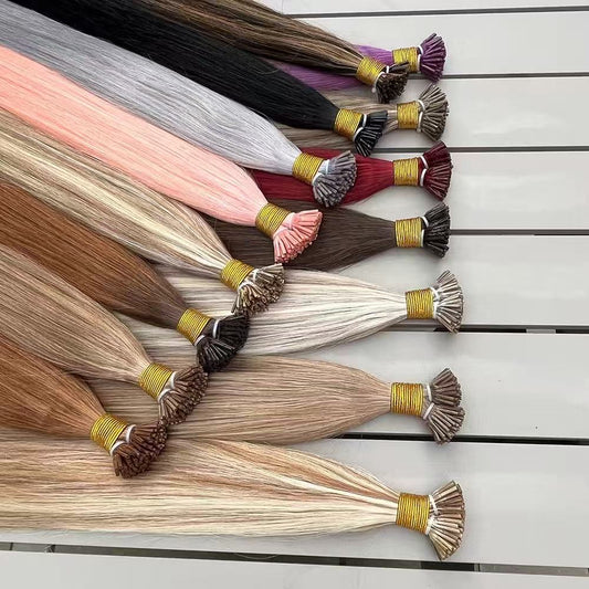 Custom I Nail Tips Human Hair Extension I Keratin Human Hair Extension