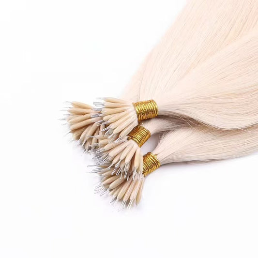 Nano Human Hair Extension 60# Color White
