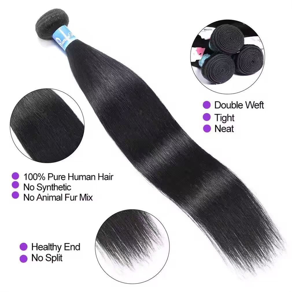 Custom Wholesale 100% Human Hair Bundle High Layer Bundle Thick End Hair Bundle