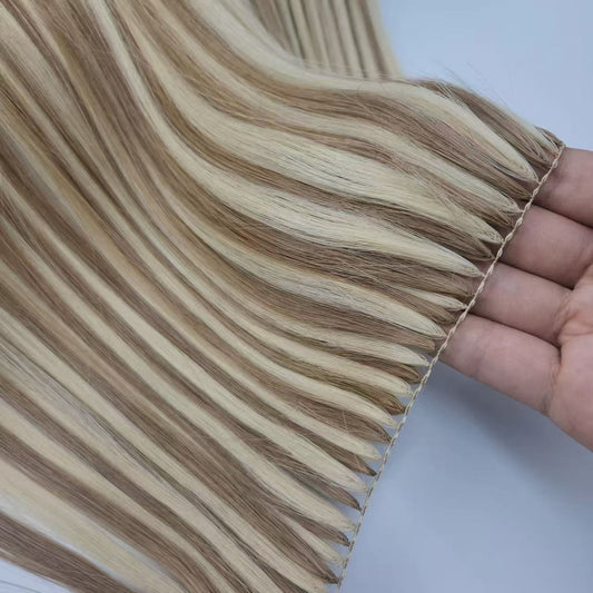 3 D 6 D Feather Micro Ring Human Hair Extension High layer 12 A 13 A