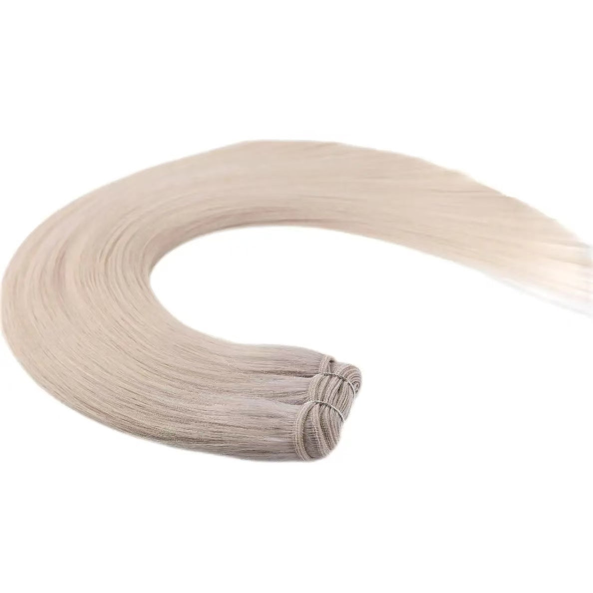 100% Hand Made Human Hair Weft Extension ,Remy Hair Hair Weft
