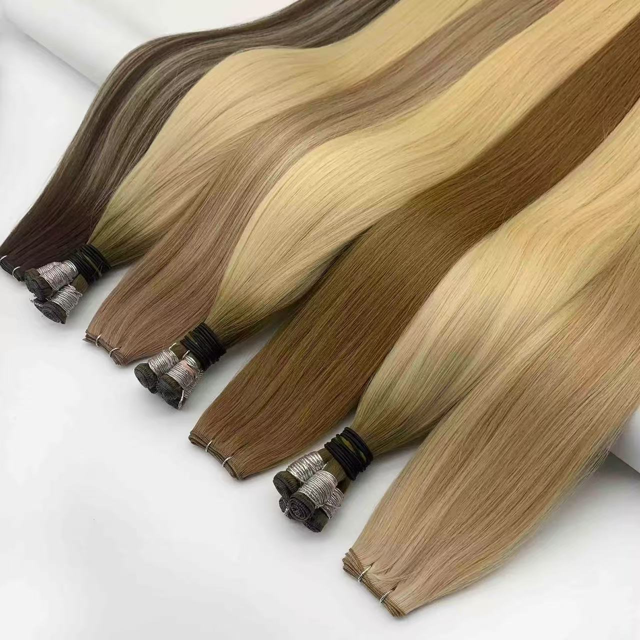 Custom Wholsale Human Hair Genius Weft Extension 12 A 13 A