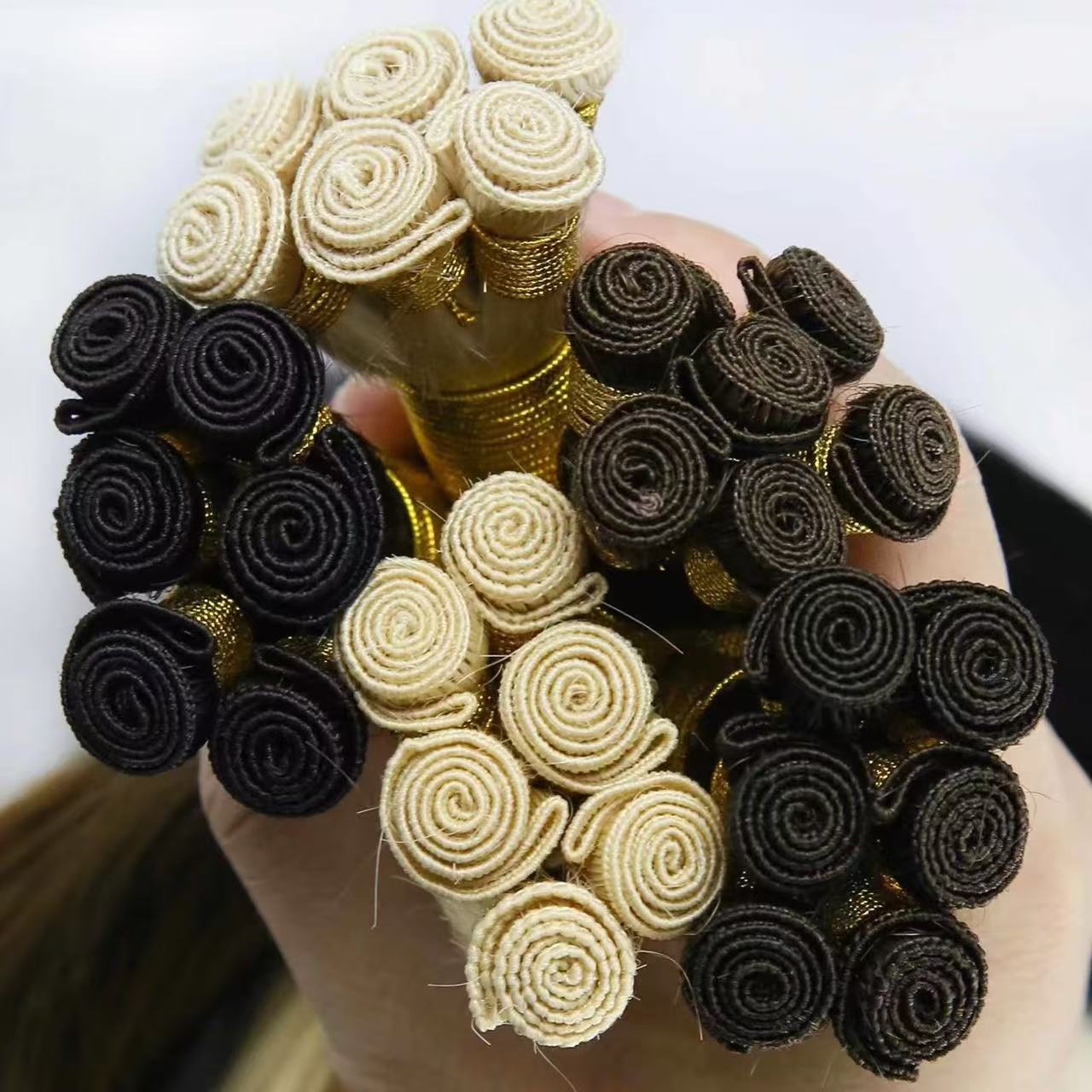 Custom Wholsale Human Hair Genius Weft Extension 12 A 13 A