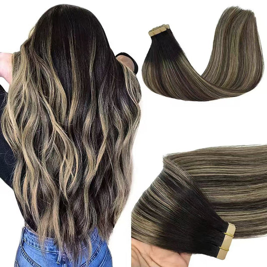 Tape In Human Hair Extension Thick End High Qaulity 12 A 13 A