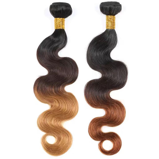 Ombre Color Human Hair Bundle Hair Extension