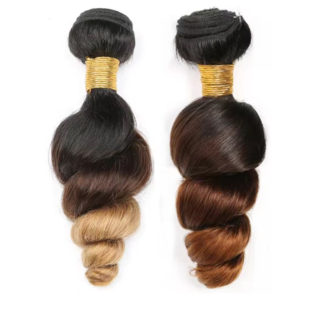 Ombre Color Human Hair Bundle Hair Extension