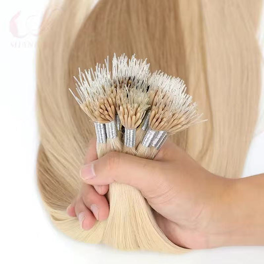 I Type Nail Tips Keratin Human Hair Extension High Layer