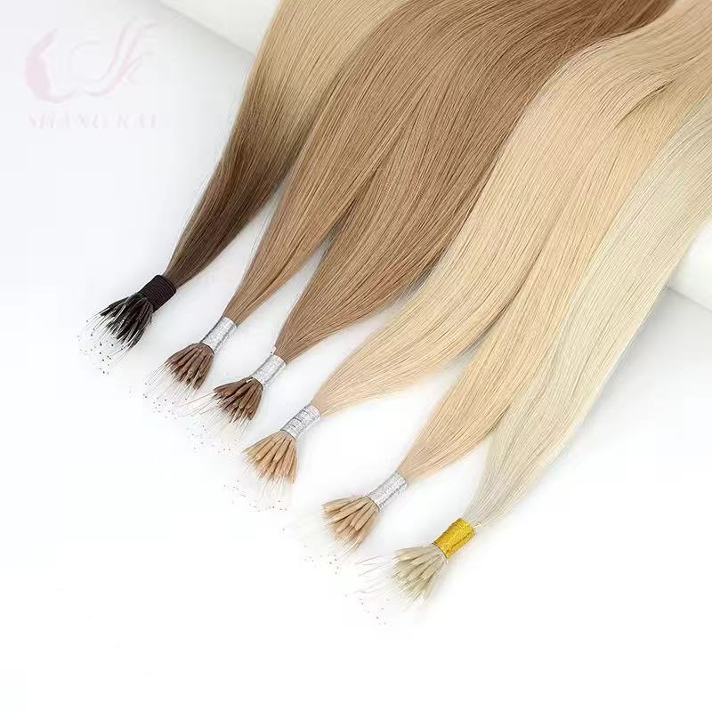 I Type Nail Tips Keratin Human Hair Extension High Layer