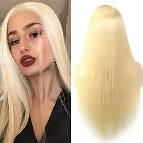 Blonde Color Mixed Human Hair Lace Front Wig. wigworld