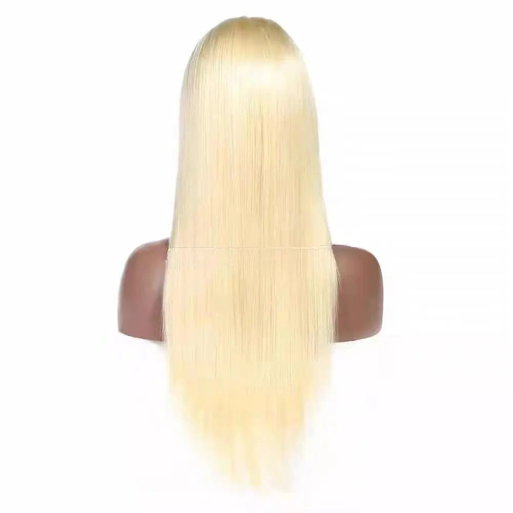 Blonde Color Mixed Human Hair Lace Front Wig. wigworld