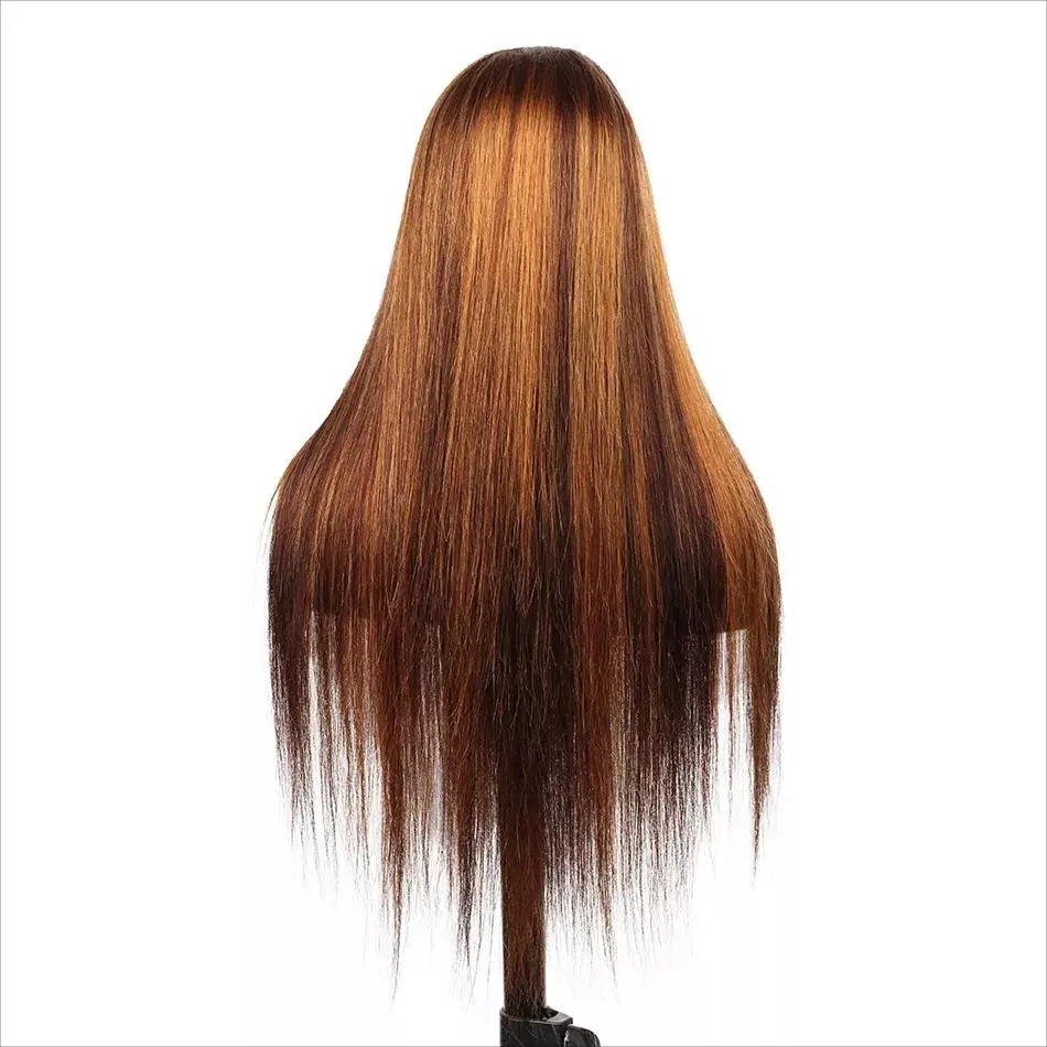 Custom Wholesale 100% Human Hair Lace Women Wig ,Long Hair Highlight Women Wig wigworld