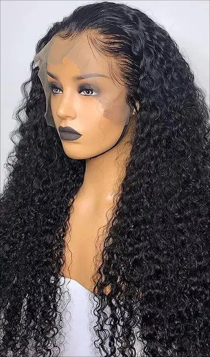Custom Wholesale 100% Virgin Human Hair Lace Wig ,Long Afro Curly Hair Wig wigworld