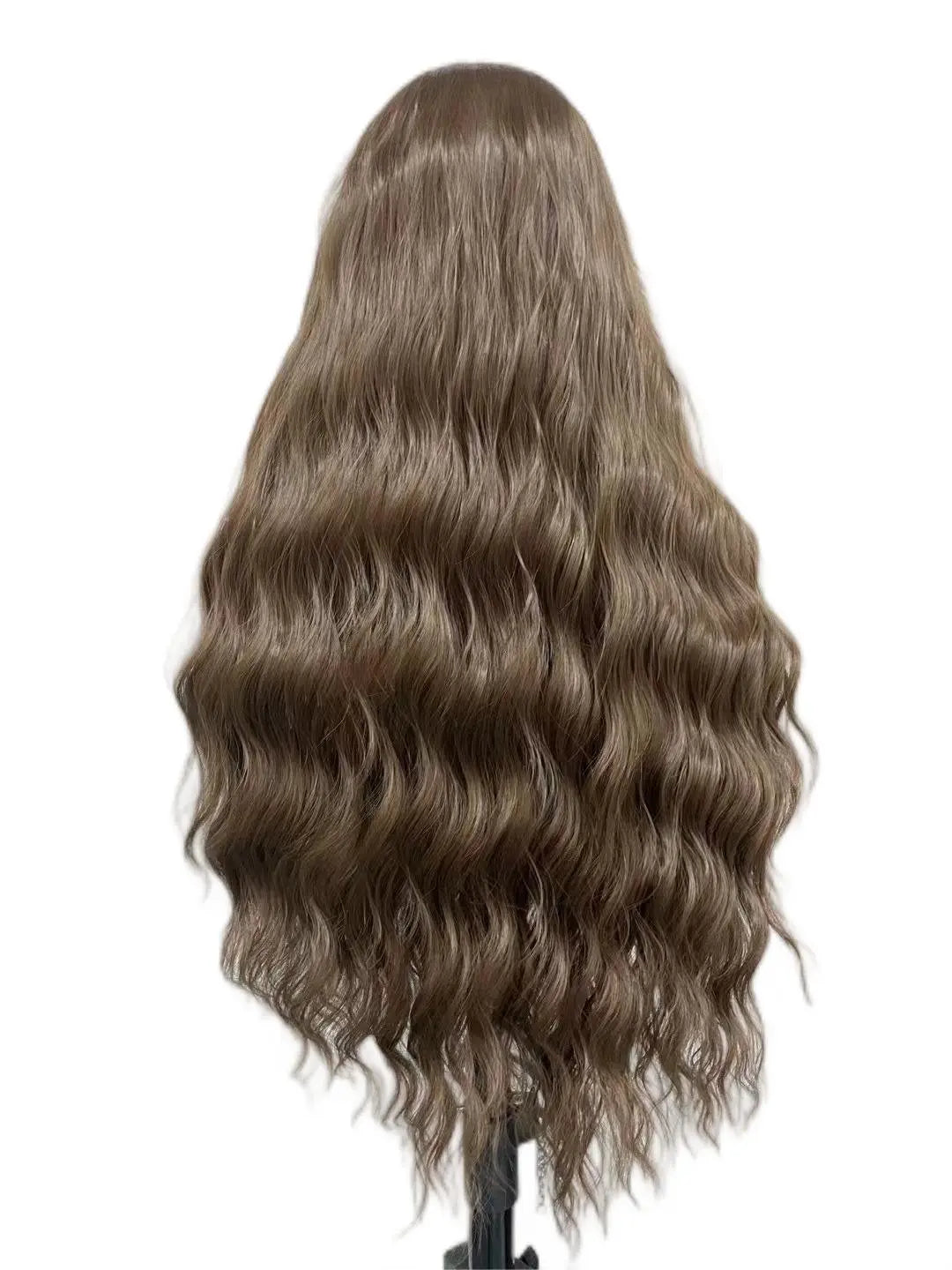 Custom Wholesale Synthetic Hair Lace Wig ,Brown Color Wave Hair Lace Women Wig wigworld