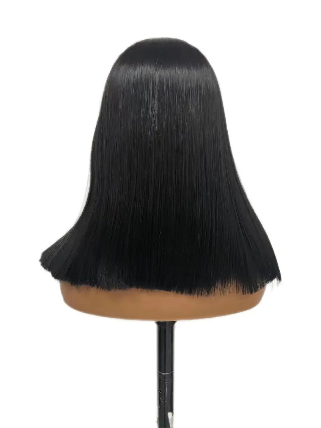Custom Wholesale Synthetic Hair Lace Wig ,Short Hair Length Black Hair Lace Women Wig wigworld