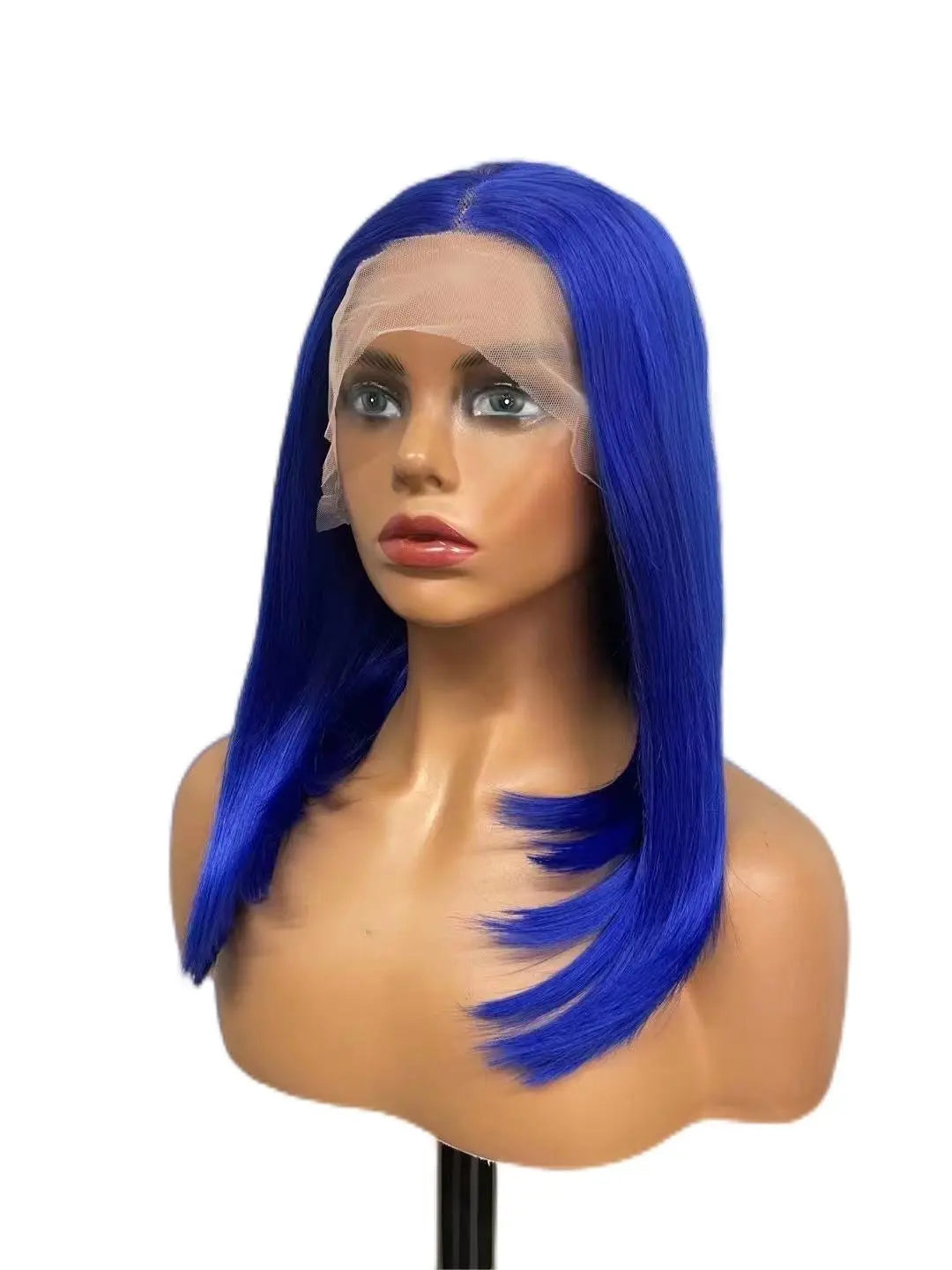Custom Wholesale Synthetic Hair Lace Wig ,Short Hair Length Purple Hair Lace Women Wig wigworld