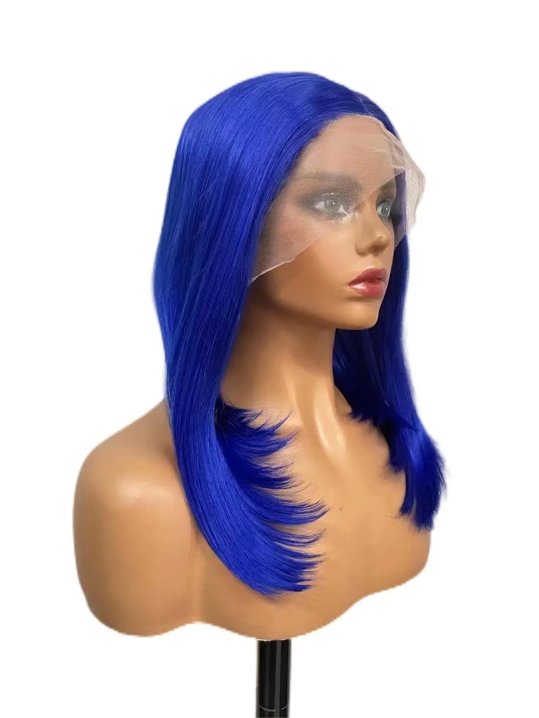 Custom Wholesale Synthetic Hair Lace Wig ,Short Hair Length Purple Hair Lace Women Wig wigworld